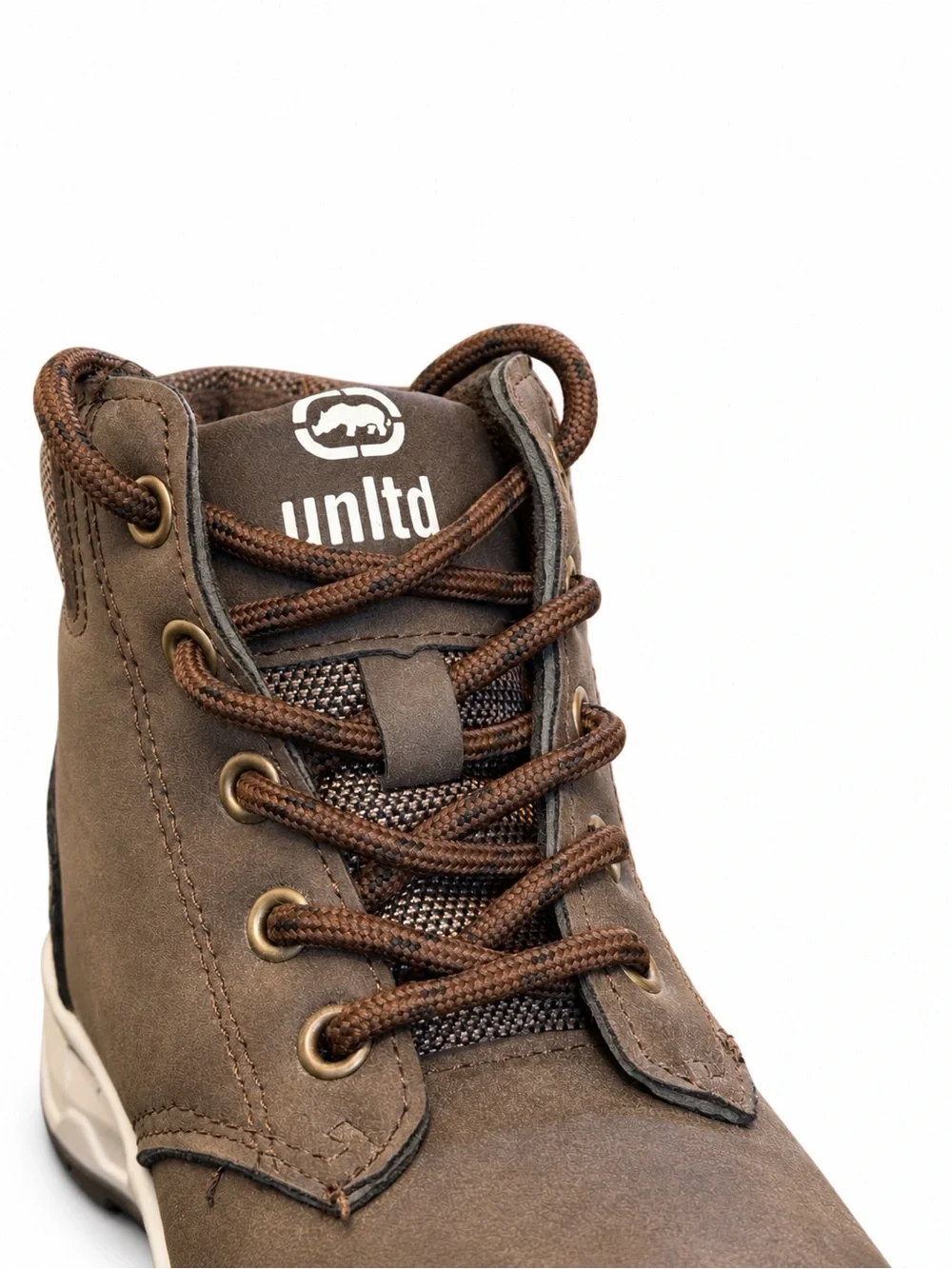 Kids' Brown Lace-Up Hiking Boots